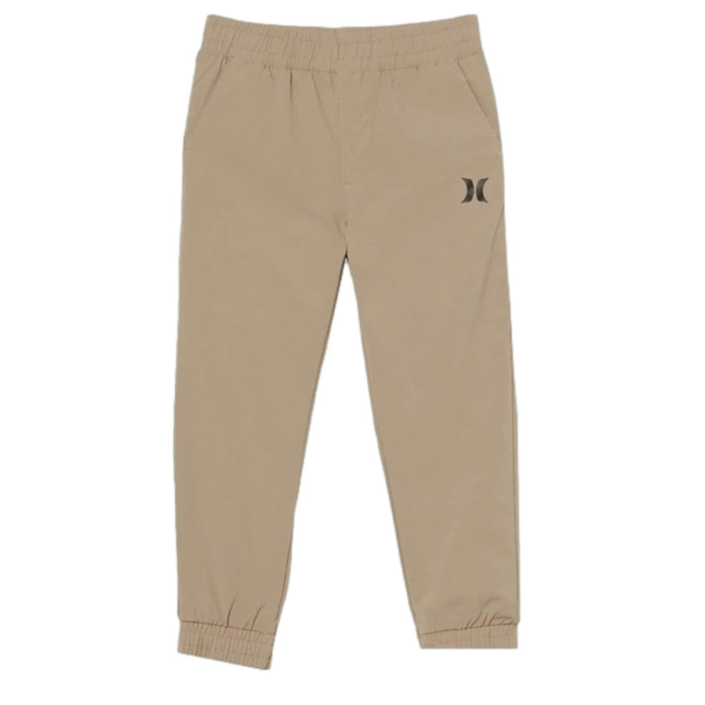 Hurley Boys elastic waist khaki joggers